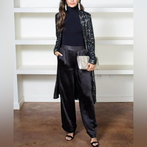 BB Dakota Rare Black Show Stopper Sequin Duster   Fashion Blogger Favourite - Picture 6 of 7